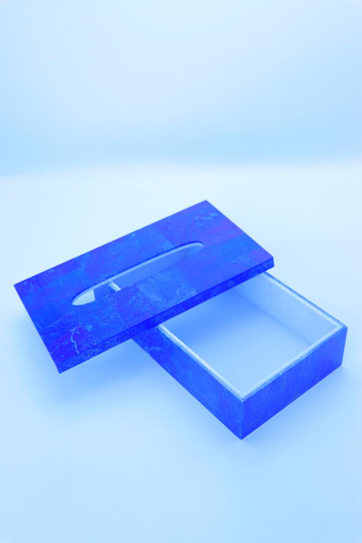 Lapislazuli Taschentuchbox – Bild 3