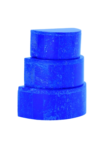 Lapislazuli Halbkreis-Aufbewahrungsdosen-Set
