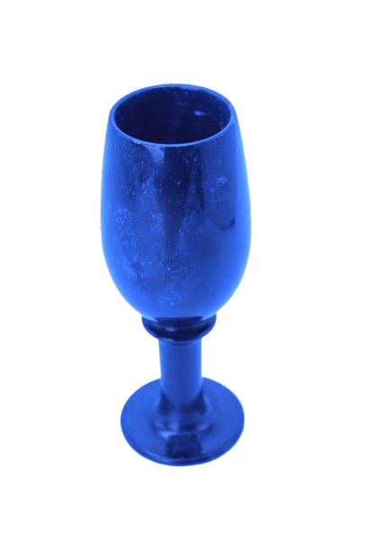 Schwarzer Marmor Weinkelch