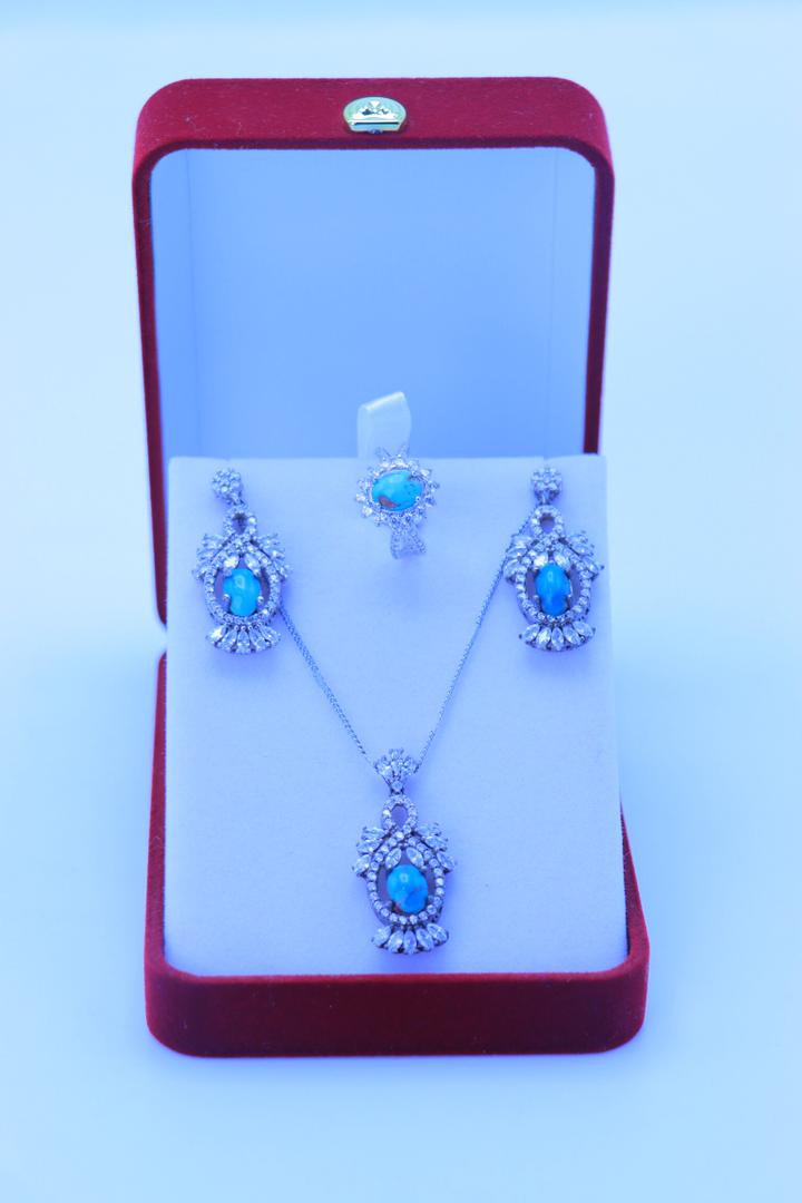 Türkis-Schmuckset Majestät – Bild 2