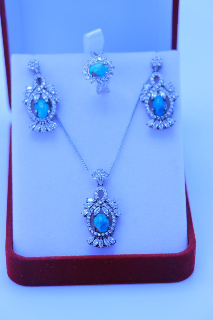 Türkis-Schmuckset Majestät – Bild 5