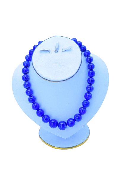 Lapislazuli Kugelperlenkette