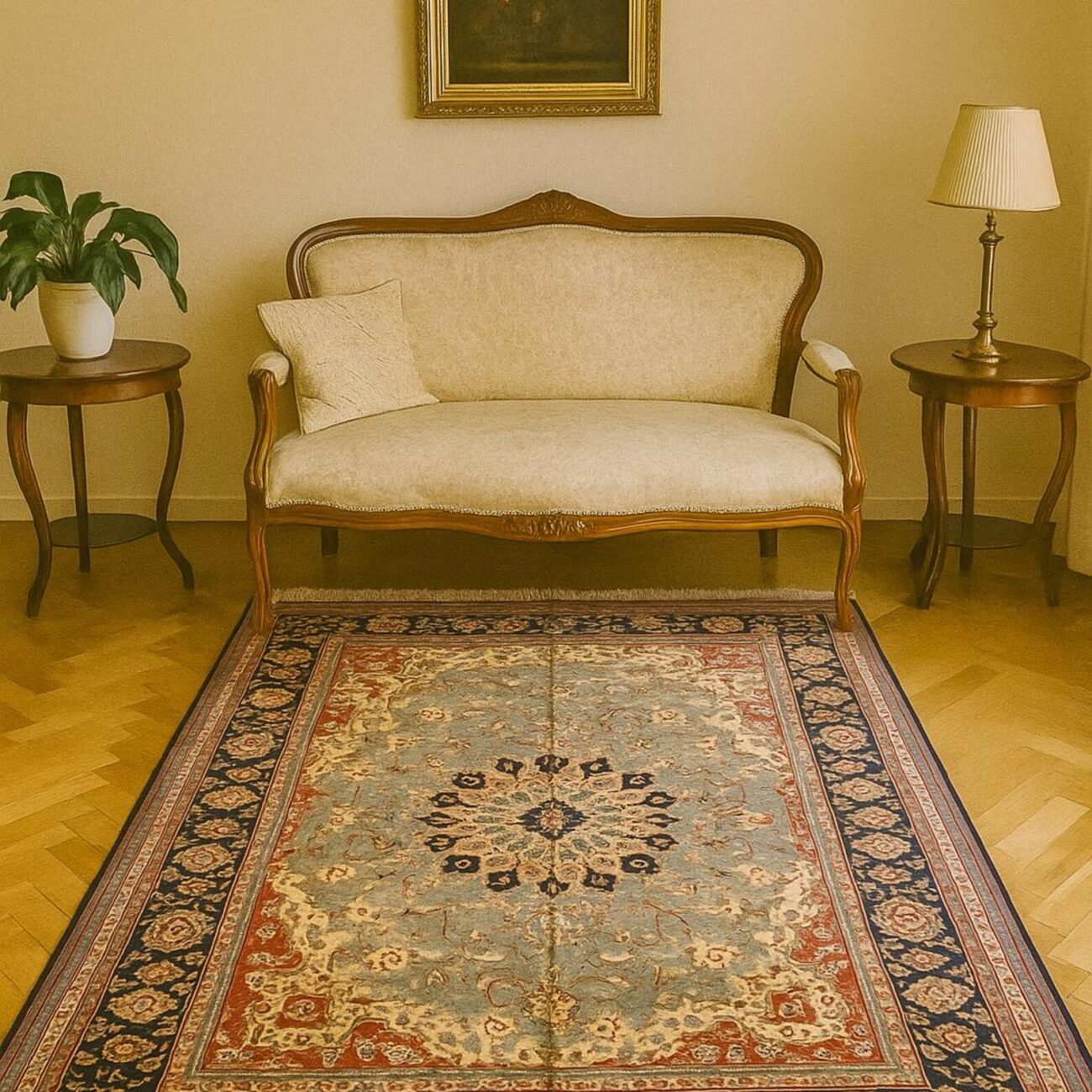 Handgeknüpfter Yak Gula Teppich - Afghanischer Nomadenteppich aus Wolle - Orientteppich Boho Vintage - Wohnzimmerteppich - Klassisch