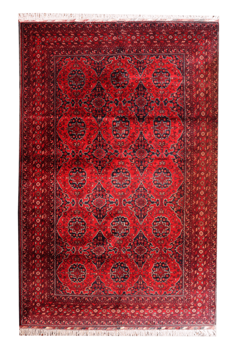 Handgeknüpfter Gul gandomak Teppich - Afghanischer Nomadenteppich aus Wolle - Orientteppich Boho Vintage - Wohnzimmerteppich - Klassisch – Bild 2