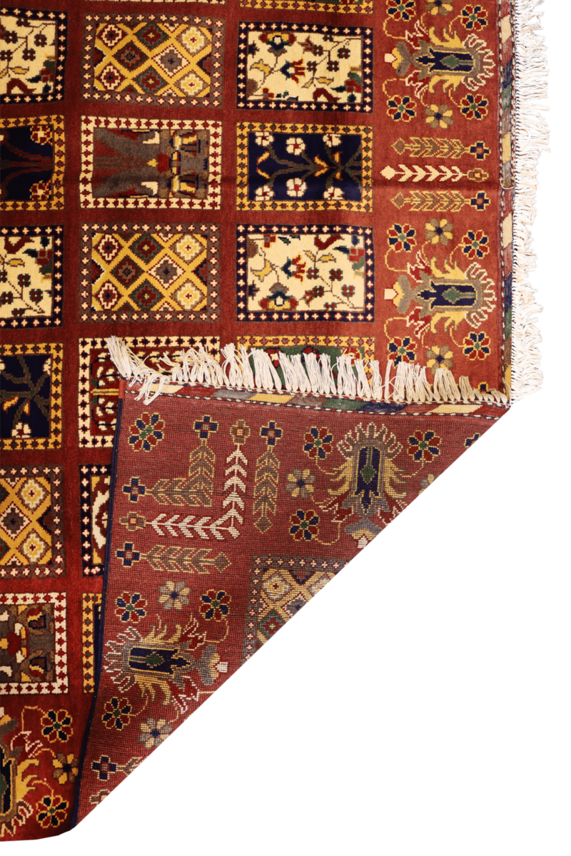 Handgeknüpfter Chahar fasel Teppich - Afghanischer Nomadenteppich aus Wolle - Orientteppich Boho Vintage - Wohnzimmerteppich - Klassisch – Bild 3