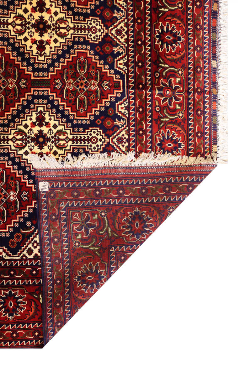 Handgeknüpfter Yousuf Baye sada Teppich - Afghanischer Nomadenteppich aus Wolle - Orientteppich Boho Vintage - Wohnzimmerteppich - Klassisch – Bild 3