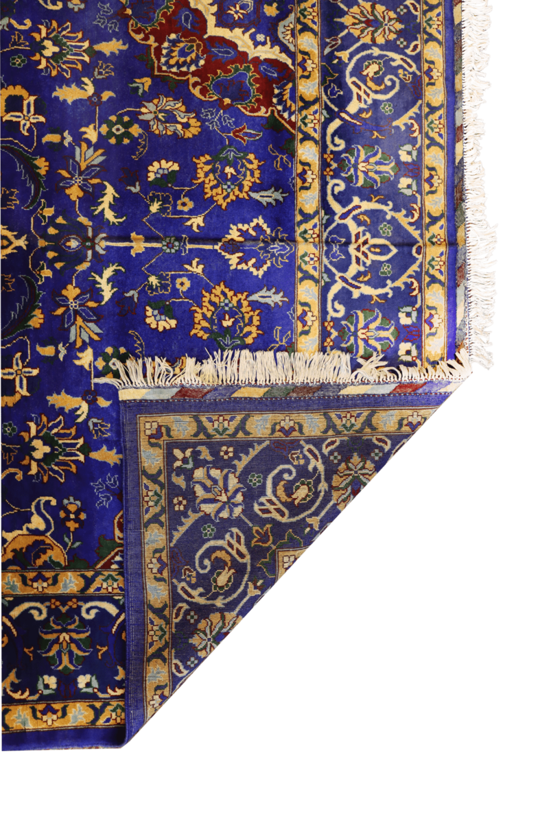 Handgeknüpfter Yak Gula Blue Teppich - Afghanischer Nomadenteppich aus Wolle - Orientteppich Boho Vintage - Wohnzimmerteppich - Klassisch – Bild 3