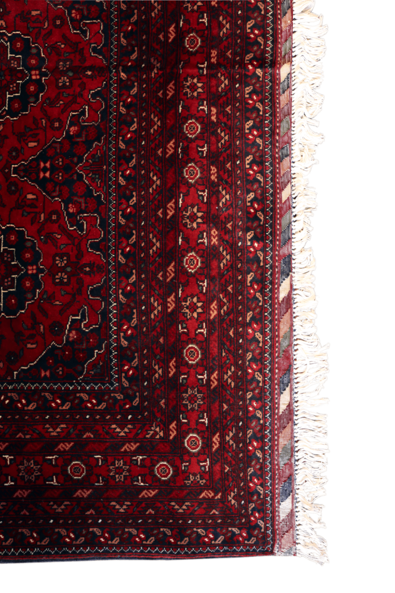 Handgeknüpfter Gul gandomak Teppich - Afghanischer Nomadenteppich aus Wolle - Orientteppich Boho Vintage - Wohnzimmerteppich - Klassisch – Bild 4