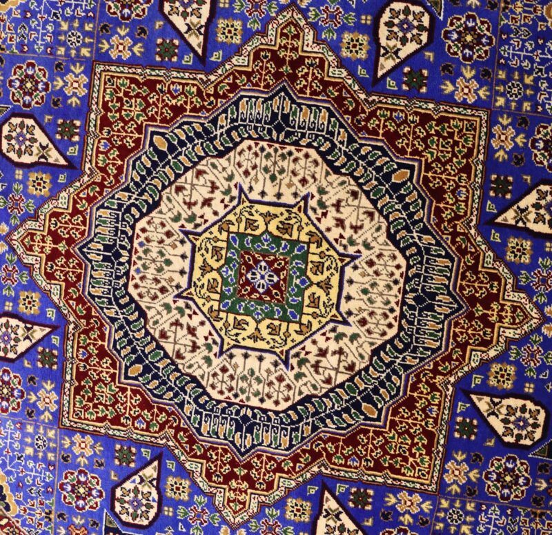 Handgeknüpfter Mamlok Kreis Teppich - Afghanischer Nomadenteppich aus Wolle - Orientteppich Boho Vintage - Wohnzimmerteppich - Klassisch – Bild 3