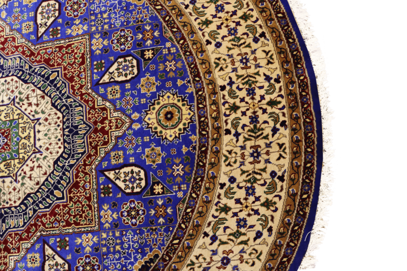 Handgeknüpfter Mamlok Kreis Teppich - Afghanischer Nomadenteppich aus Wolle - Orientteppich Boho Vintage - Wohnzimmerteppich - Klassisch – Bild 4