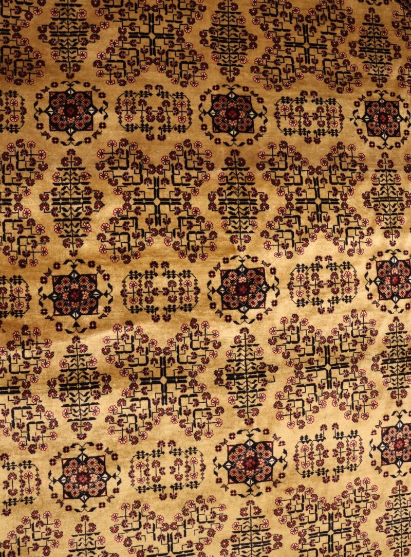 Handgeknüpfter Bukharayee Kreis Teppich - Afghanischer Nomadenteppich aus Wolle - Orientteppich Boho Vintage - Wohnzimmerteppich - Klassisch – Bild 3