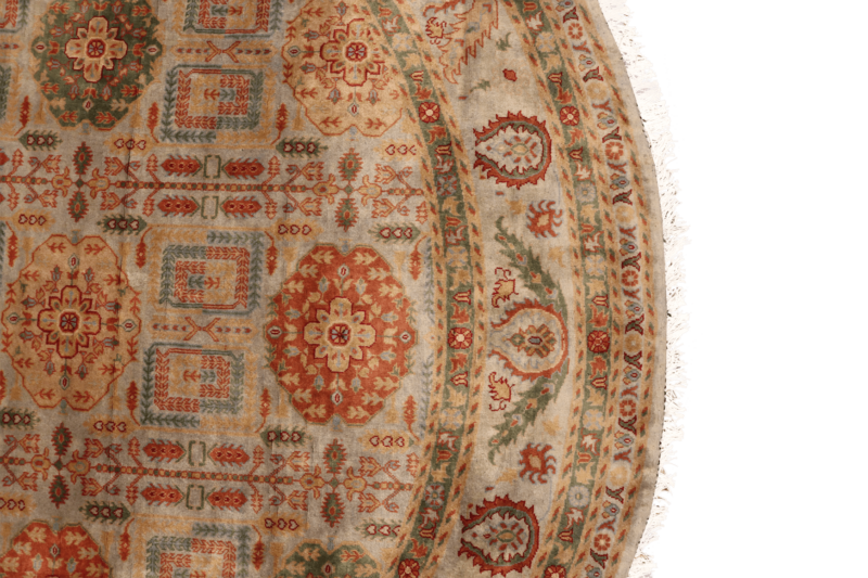 Handgeknüpfter Naqsh Gandomak Kreis Teppich - Afghanischer Nomadenteppich aus Wolle - Orientteppich Boho Vintage - Wohnzimmerteppich – Bild 4
