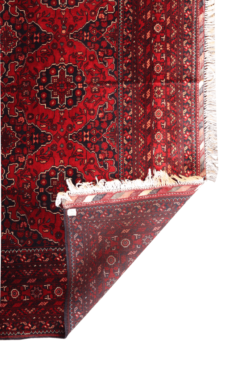 Handgeknüpfter Gul gandomak Teppich - Afghanischer Nomadenteppich aus Wolle - Orientteppich Boho Vintage - Wohnzimmerteppich - Klassisch – Bild 3