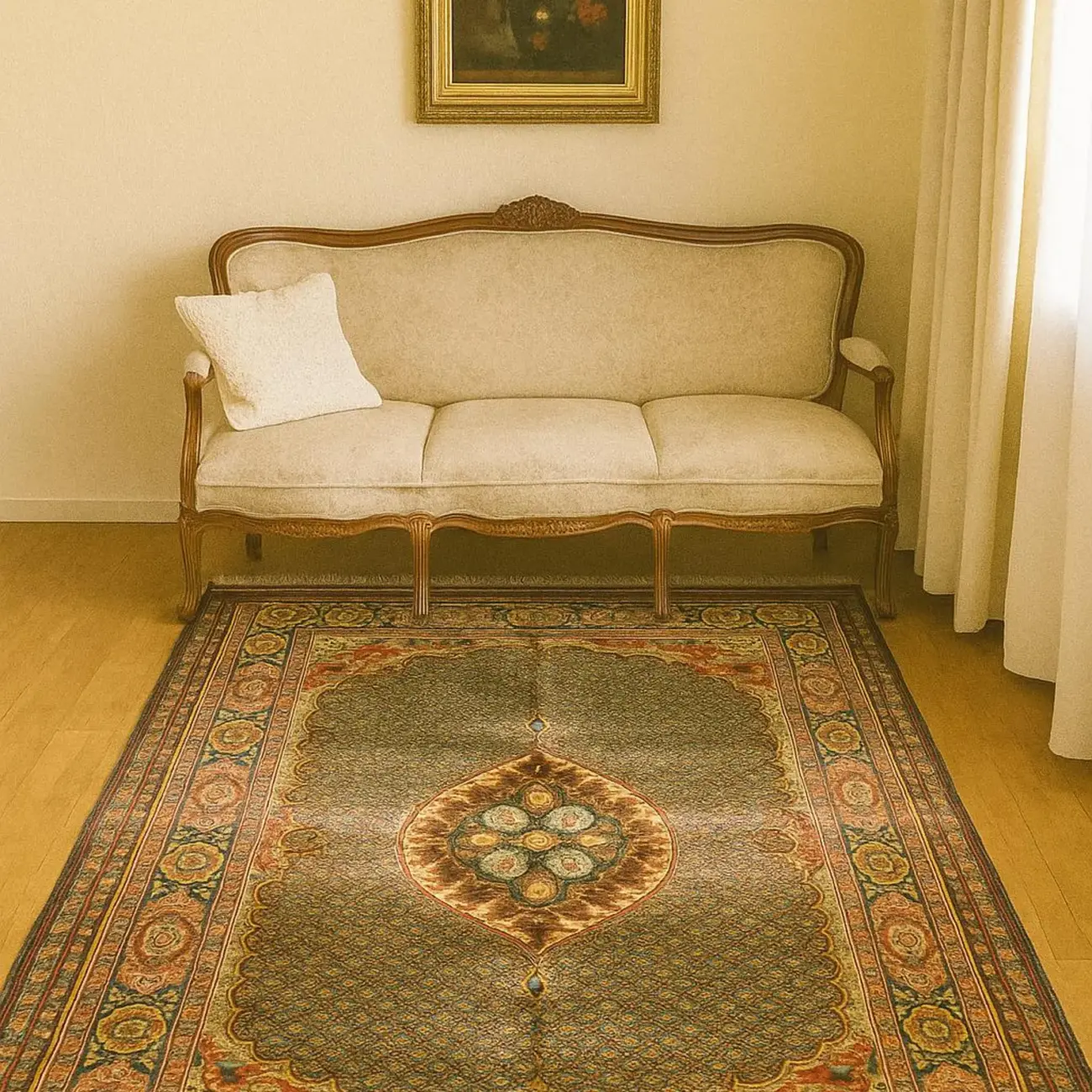 Handgeknüpfter Yak Gula Teppich - Afghanischer Nomadenteppich aus Wolle - Orientteppich Boho Vintage - Wohnzimmerteppich - Klassisch