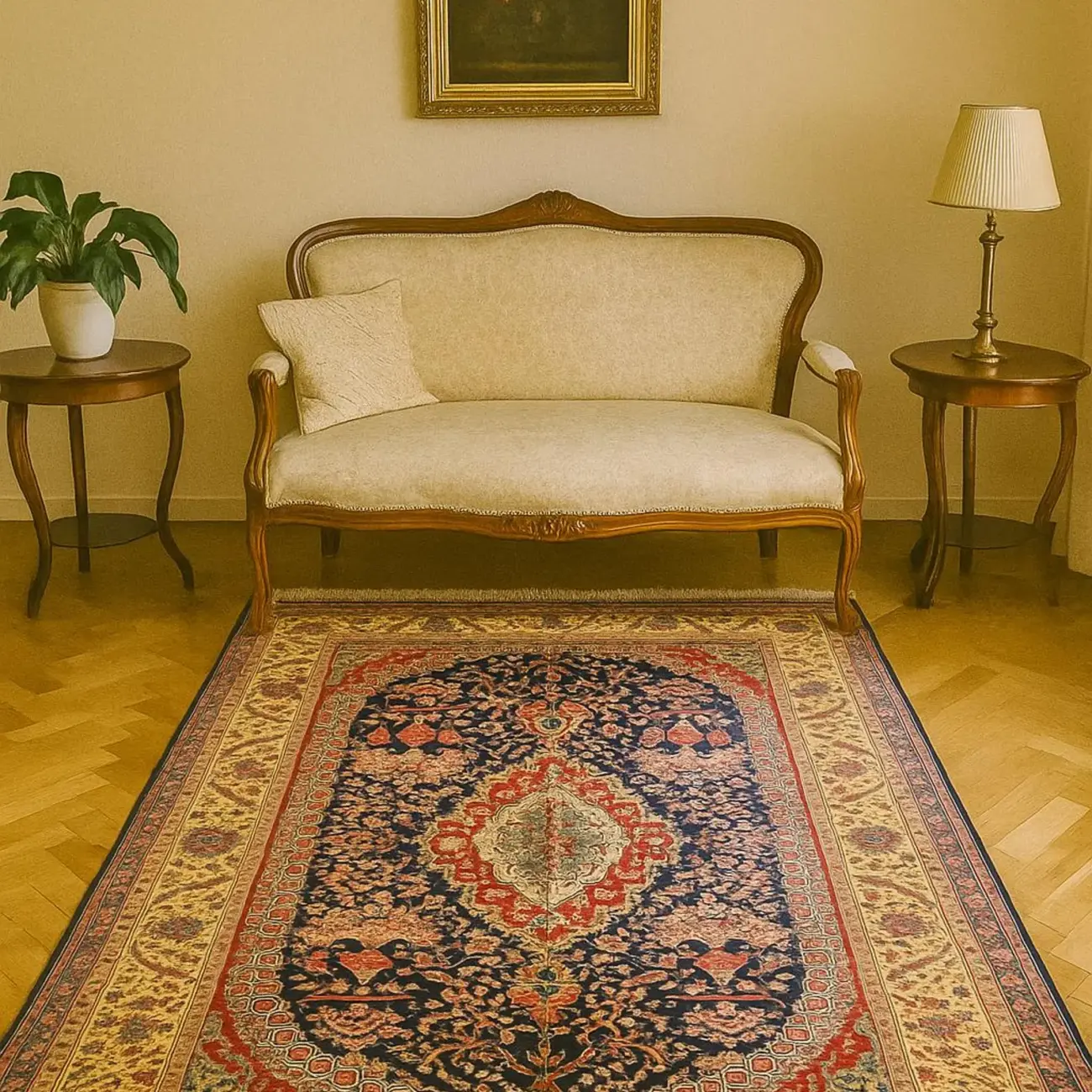 Handgeknüpfter Yak Gula Teppich - Afghanischer Nomadenteppich aus Wolle - Orientteppich Boho Vintage - Wohnzimmerteppich - Klassisch
