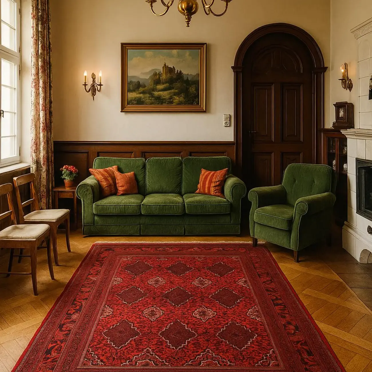 Handgeknüpfter Bukharayee Teppich - Afghanischer Nomadenteppich aus Wolle - Orientteppich Boho Vintage - Wohnzimmerteppich - Klassisch