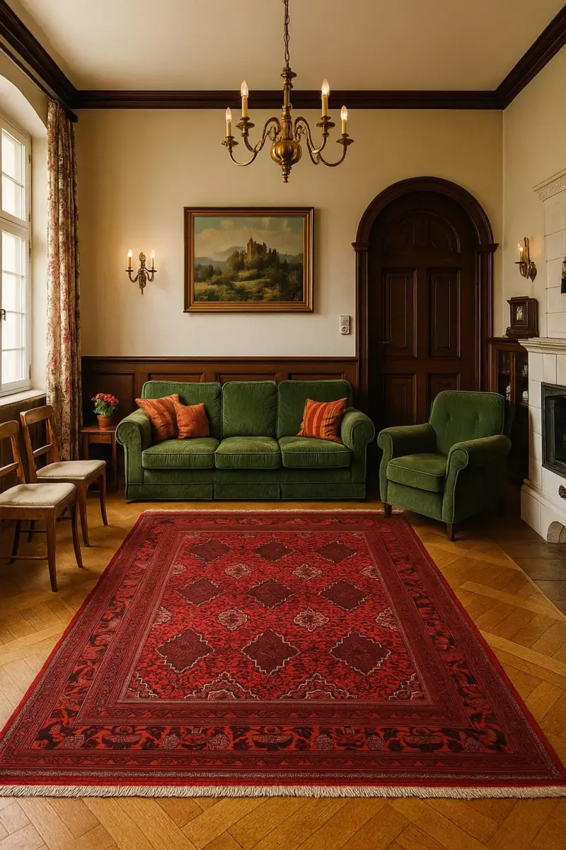 Handgeknüpfter Bukharayee Teppich - Afghanischer Nomadenteppich aus Wolle - Orientteppich Boho Vintage - Wohnzimmerteppich - Klassisch