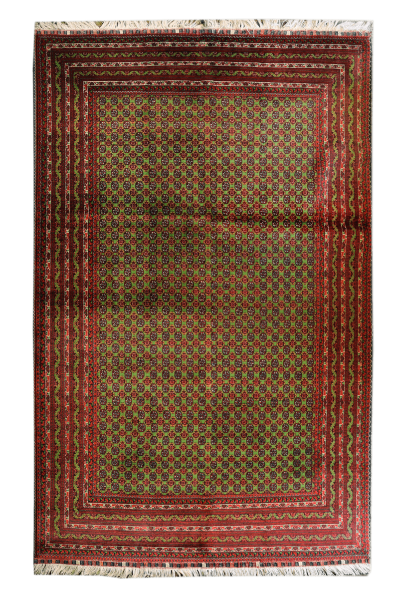 Handgeknüpfter Mauree Teppich - Afghanischer Nomadenteppich aus Wolle - Orientteppich Boho Vintage - Wohnzimmerteppich - Klassisch – Bild 2