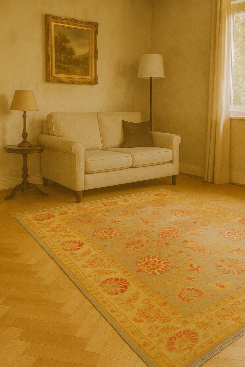Handgeknüpfter Zeglar Teppich - Afghanischer Nomadenteppich aus Wolle - Orientteppich Boho Vintage - Wohnzimmerteppich - Klassisch