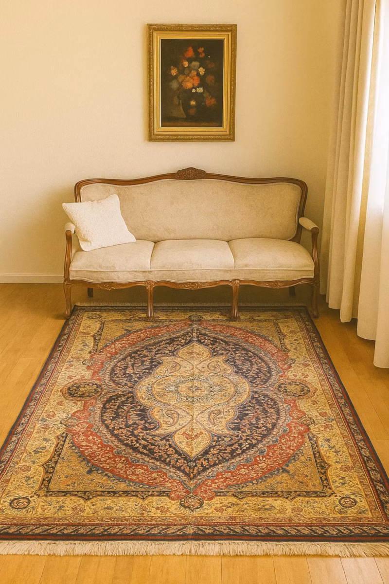 Handgeknüpfter Yak Gula Teppich - Afghanischer Nomadenteppich aus Wolle - Orientteppich Boho Vintage - Wohnzimmerteppich - Klassisch